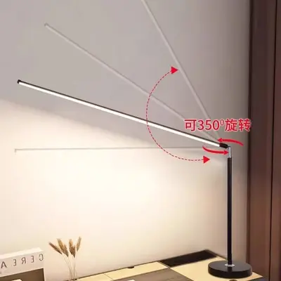 Full-Spectrum Eye-Caring LED Desk Lamp, Long Piano-Style, for Study Room - 8