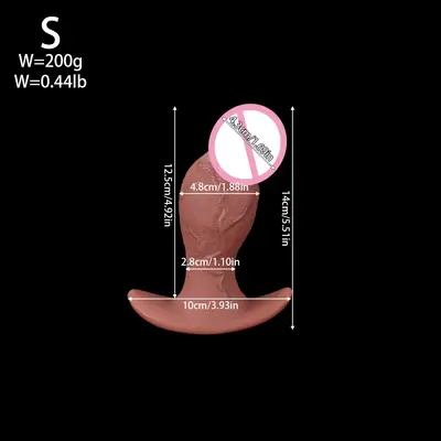Mushroom-Head Oversized Silicone Realistic Dildo Adult Sex Toy - 7