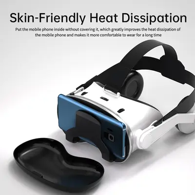SHINECON G18EB VR Headset Bluetooth Earphone 3D Virtual Reality
