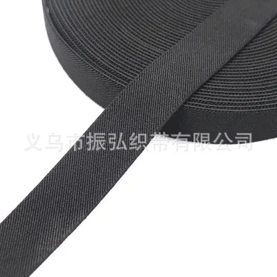 Thick Polyester Double Twill Elastic Band, Highly Elastic, Grey