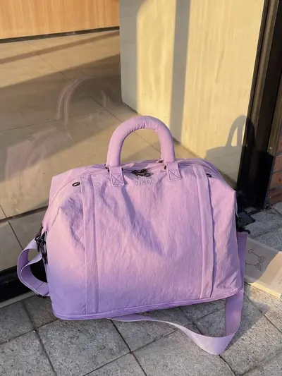 Nylon seyahat çantası, neme dayanıklı, ayakkabı bölmesi, 35L+
