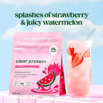 Clear Whey Protein Isolate Powder, Watermelon Flavour - 1