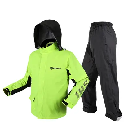 Blue Lion raincoat suit reflective motorcycle bicycle