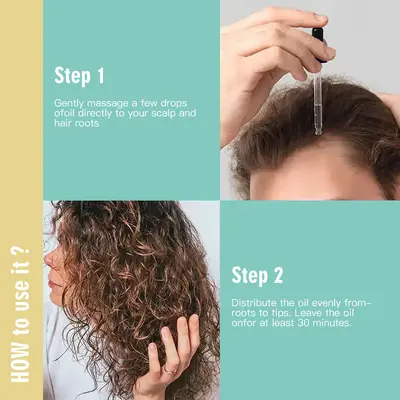 Veganic Hair Growth Doğal Saç Büyütücü Biberiyeli Saç Bakım Yağı