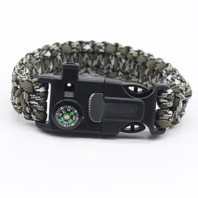 Paracord Bilezik Hayatta Kalma Bilekliği Çok Fonksiyonlu Beşi Bir Arada Çok Fonksiyonlu Dış Mekan Paracord Kamp Macerası Yedi Çekirdekli Bilezik - 9