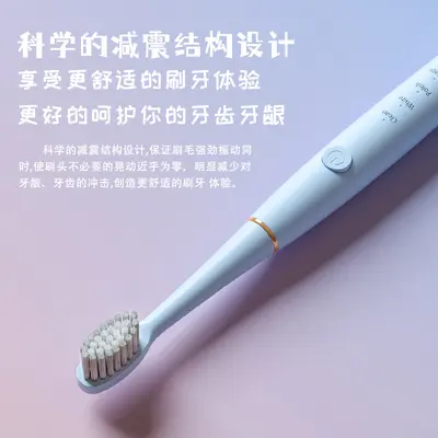 Sonic Rechargeable Electric Toothbrush, Waterproof, Soft Bristles, Couple Style - 3