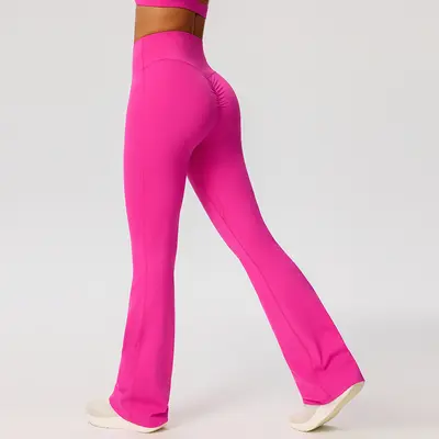 Micro-Flare Yoga Pants, Quick-Dry High-Waist, Model 52338 - 8