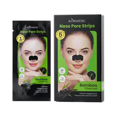 KORMESIC Bamboo Charcoal Nose Strips, Boxed Set - 7