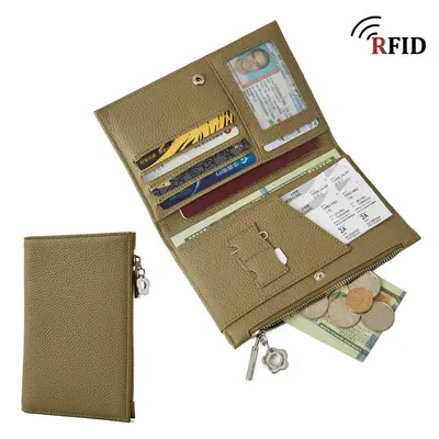 Genuine leather passport holder and wallet, multifunctional - 8