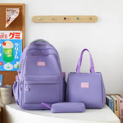 Large-Capacity Lightweight Korean Style Middle School Backpack - 10