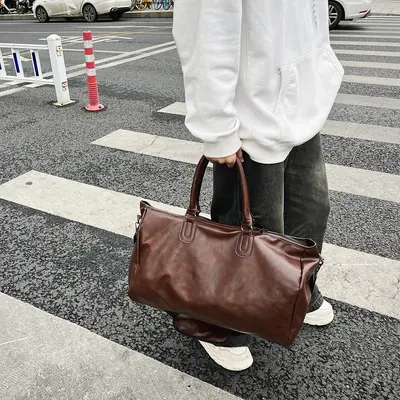 PU Travel Bag Waterproof with Shoe Compartment