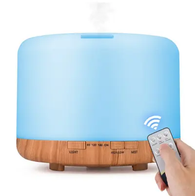 500ml Aroma Diffuser, Seven-Color Ultrasonic Humidifier for Bedroom - 12