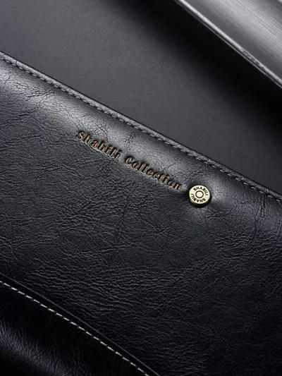 Men's Long Zipper Wallet with Multiple Card Slots, Large Capacity Leather Clutch - 5