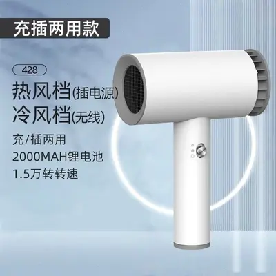 Cordless Rechargeable Hair Dryer with Hot and Cold Air