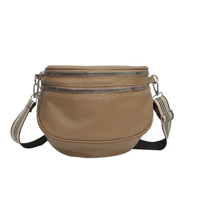 Wide-Strap Shoulder and Crossbody Waist Bag, Large Capacity - 8