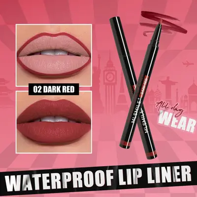 Waterproof matte liquid lip liner, long-lasting, non-transfer - 7