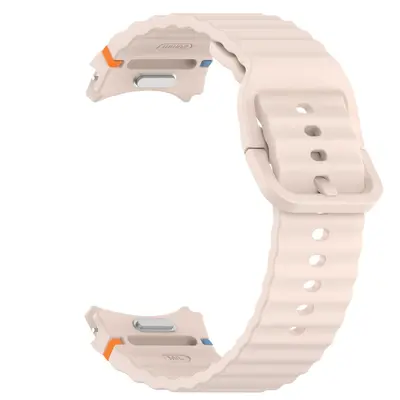 Silicone Watch Strap with Wave Stitch for Samsung Galaxy Watch7 - 7