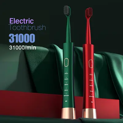 Sonic-Elektrozahnbürste, 6 Bürstenköpfe, intelligent, Vibration