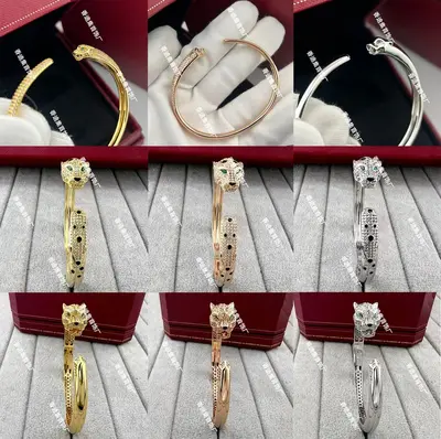 CNC-vergoldetes Nagel-Armband mit Strass, Unisex - 3