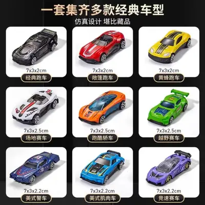 Kinder-Spielzeugauto-Set aus Legierung, Mini-Modelle