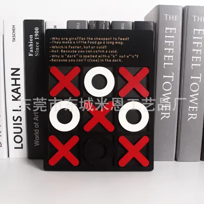 Wooden Nine-Grid XO Tic-Tac-Toe Board Game for Kids