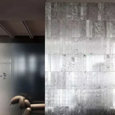 Electroplated Silver Metal Glazed Wall Tiles for Bathroom and Restaurant