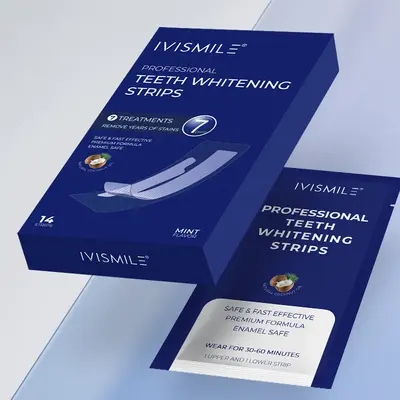 Aiweixiao Sea Salt Teeth Whitening Strips, 7 Pairs per Box - 8