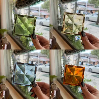 Magnetic Building Tiles Refill Set Stained Glass Puzzle for Kids Educational Toy - 9