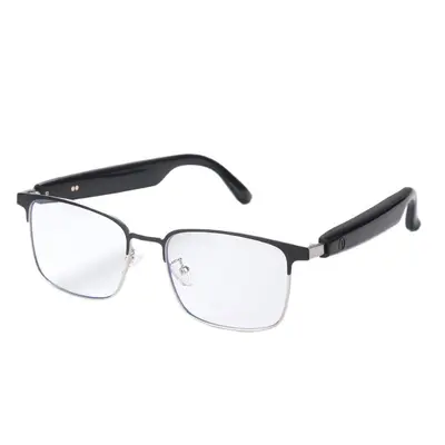 KI-Übersetzung Grenzüberschreitende intelligente Brille Bluetooth-Brille GS06 Blaufilter Photochrome Brille mit Musikwiedergabe und Telefonannahme austauschbare Gläser