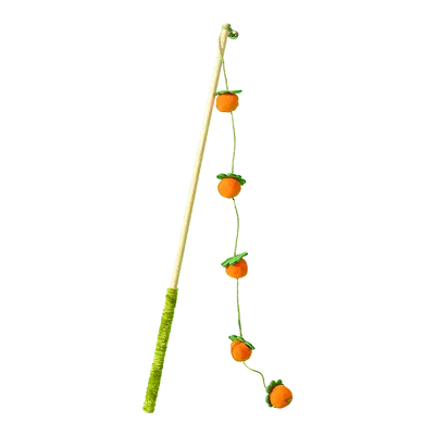 Hurma Şekilli Ahşap Kedi Oltası, Uzun Saplı, Dayanıklı ve Çizilmeye Dayanıklı - 6