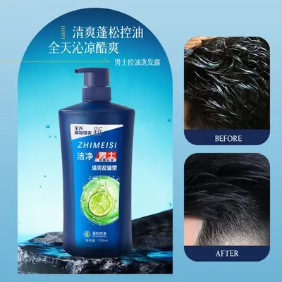 Refreshing Anti-Dandruff Shampoo 750ml, Oil Balancing, Household Size - 3