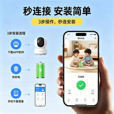 4G WiFi surveillance camera, two-way audio, night vision - 3