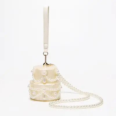 Women's Single Shoulder Crossbody Bag, Special Shaped Acrylic Shell Clutch for Weddings - 6