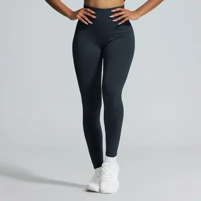 Damen-Sportset, nahtlos, hoher Bund, sandgewaschen - 13