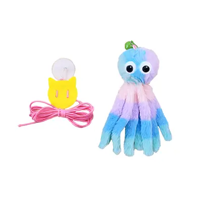 Plush Cat Teaser Wand for Self-Play - 7