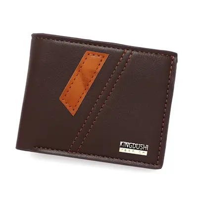 Men's Short Wallet, Multi-Card Slots, Slim Leather - 8
