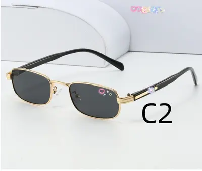 Full-Frame Metal Retro Sunglasses for Men and Women - 8
