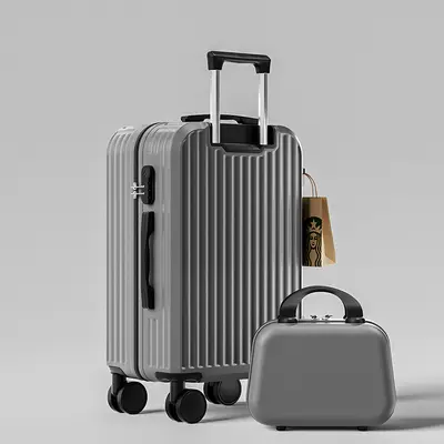 2025 Korean style wheeled luggage, stylish, sturdy and durable suitcase, universal silent wheels, coded box for male and female students - 10