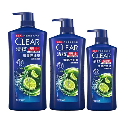 Qingyang Men's Anti-Dandruff Shampoo, Lime Ice Scent, Large Capacity - 6