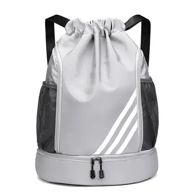 Unisex Drawstring Backpack, Large Capacity, Foldable Travel and Sports Bag - 10