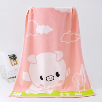 Cotton bath towel set 3-piece, adult and children - 7