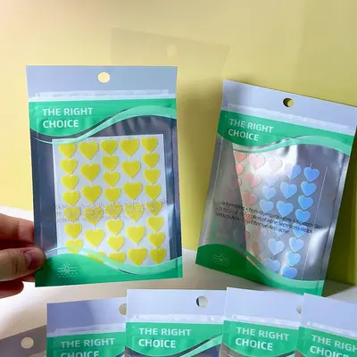 Heart Pattern Hydrocolloid Acne Patch for Day and Night Use