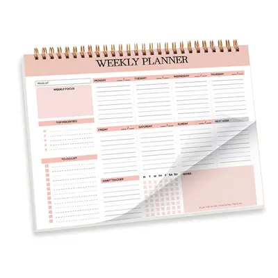 B5 Weekly English Planner Spiral-Bound Study Notebook - 10