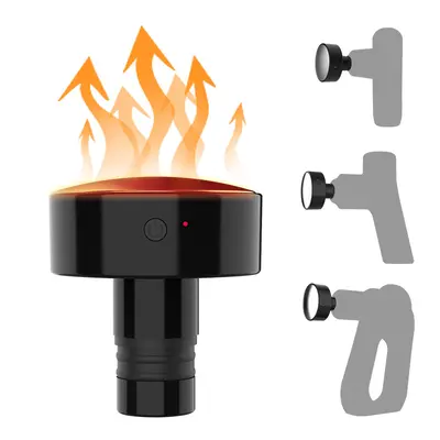 Heated Massage Gun Head Replacement with Two Temperature Levels - 1