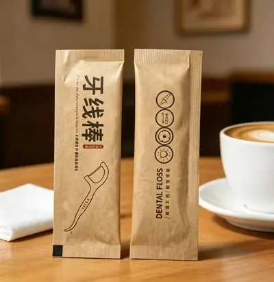 单只独立包装牙线棒餐饮酒店迎宾牙线一次性牙签牙线棒单独包装 - 13