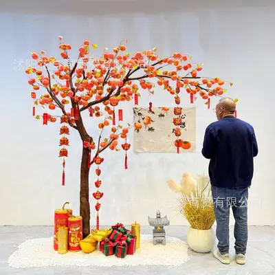 Artificial Persimmon Wishing Tree for Outdoor Decoration - 2