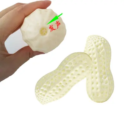 Simulated Squeaky Vinyl Peanut Corn Dog Toy