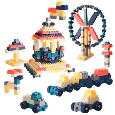 Large Particle Building Blocks Educational Interactive Early Learning Toy for Kids Ages 3-6 Chenghai Toy Wholesale Assembly Storage