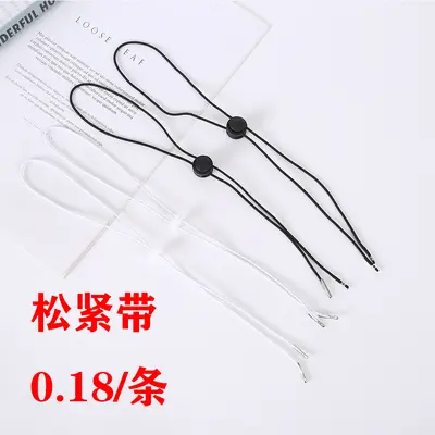 Elastic Hat Strap with Adjustable Windproof Cord and Mask Lanyard Accessory - 1