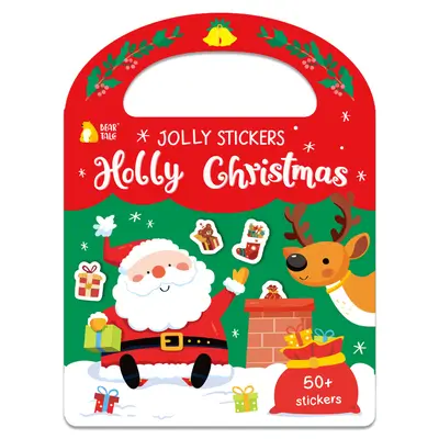DIY-Kinder-Stickerbuch mit Weihnachtsmotiven, wiederverwendbar